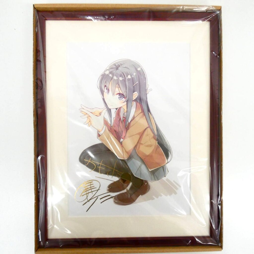 『青春ブタ野郎』シリーズ 著者&イラストレーター箔押しサイン入り複製原画2019