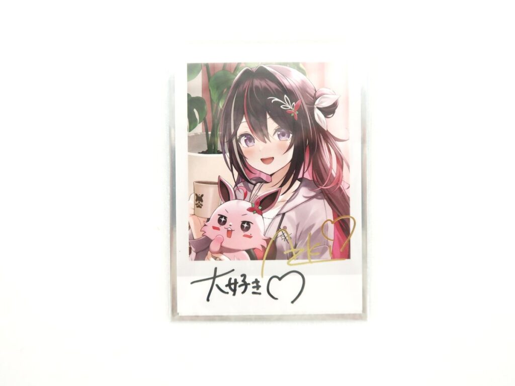 ホロライブ AZKi 誕生日記念2024 フルセット特典 直筆メッセージ＆箔押し複製サイン入り「ももしき描き下ろし チェキ風ブロマイドカード」
