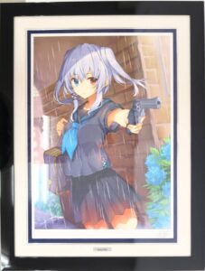 版画 三嶋くろね「Rainy Blue」